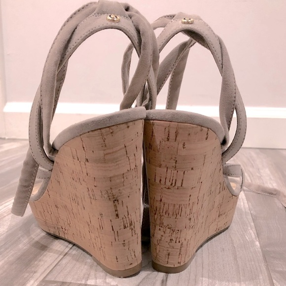 Guess like new ankle tie tan wedges. - Picture 7 of 7